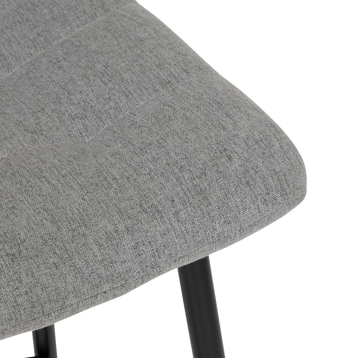 Banco bar SIRAC em tecido cinza 104cm, , large