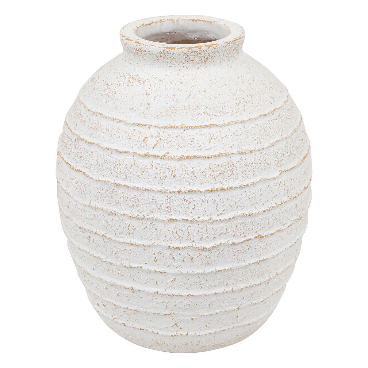 Jarra ROMIA bege em cerâmica 38cm, , large