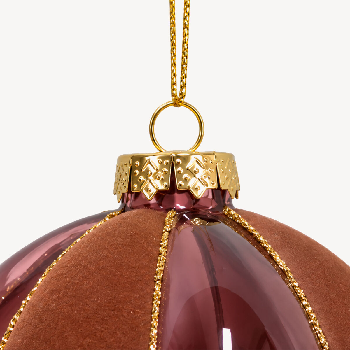 Bola de Natal de veludo 10cm, , large