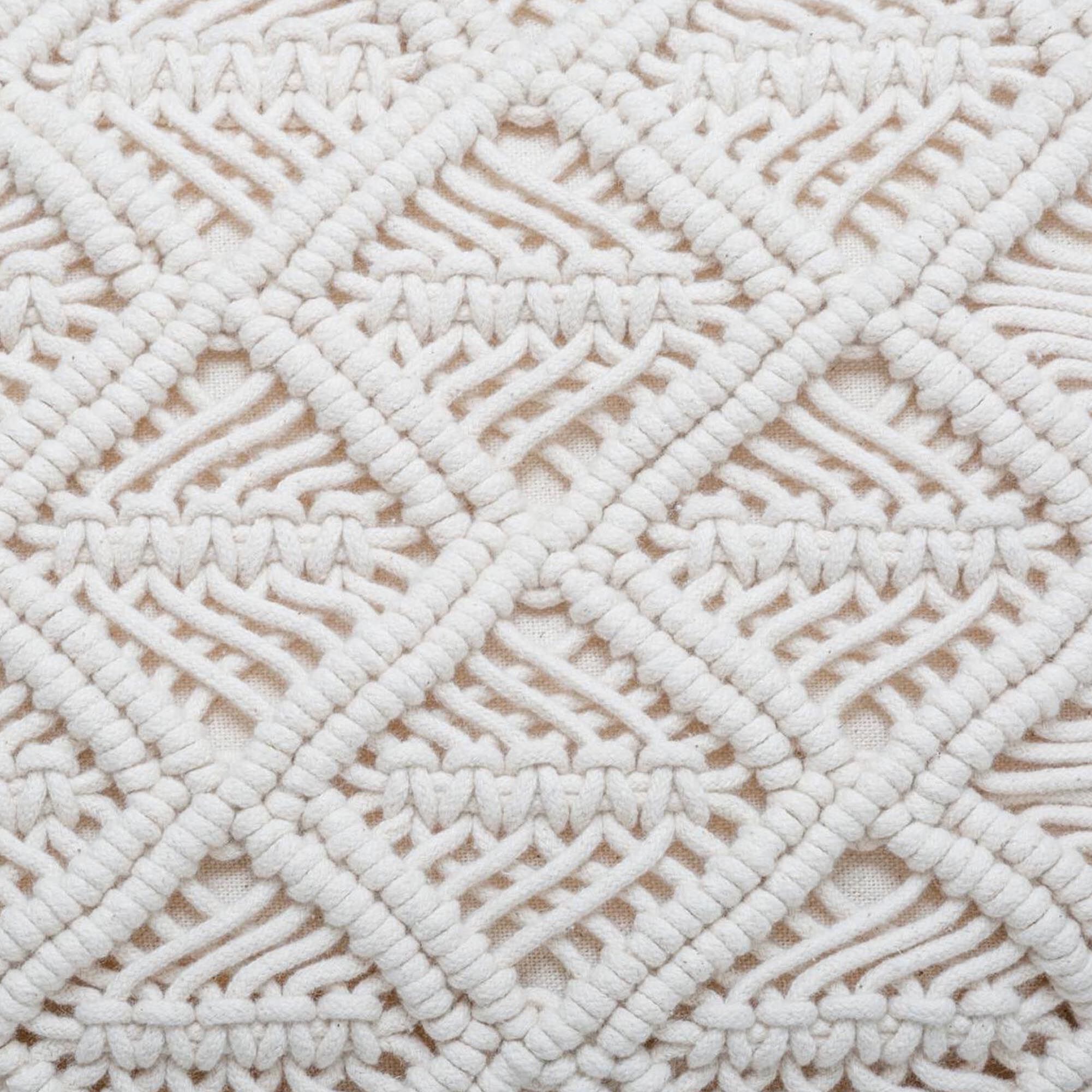 Almofada idylle FOLK macramé 30x50cm, , large
