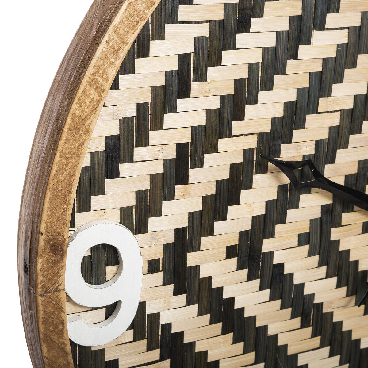 Relógio de parede em bambu 63cm, , large