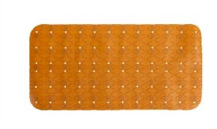 Tapete wc antiderrapante banheira castanho, , large