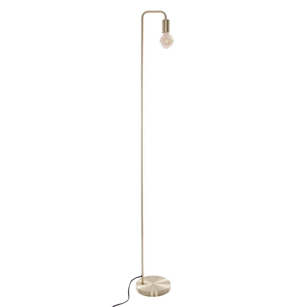 Candeeiro de pé KELI dourado em metal 150cm, , large
