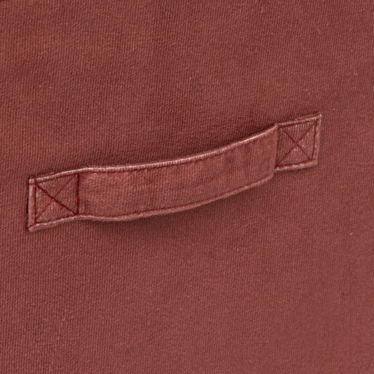 Caixa de arrumação SIENNA terracota em veludo 31x31cm, , large