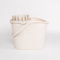 Cubo con exprimidor beige 16L