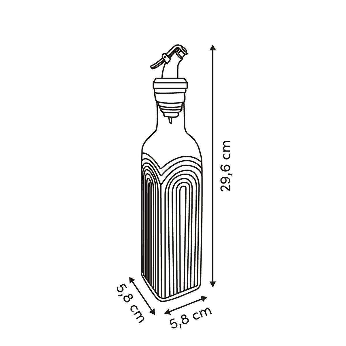 Galheteiro ARCHE em vidro 0,5l, , large