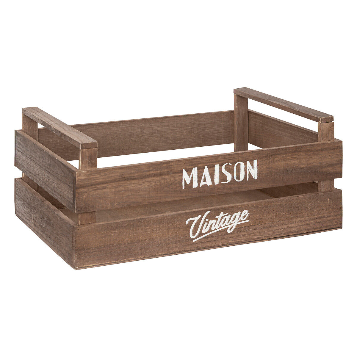 Conjunto de 2 castiçais castanhos em madeira mango, , large