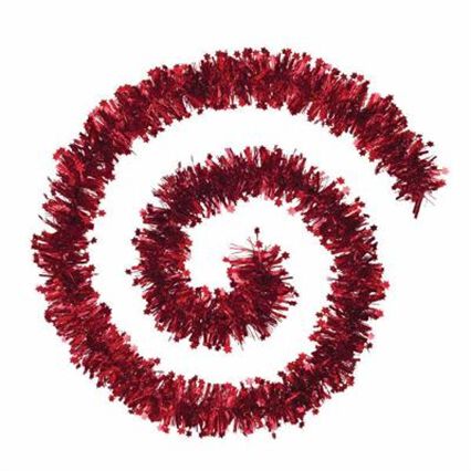 Garland red with stars, , large