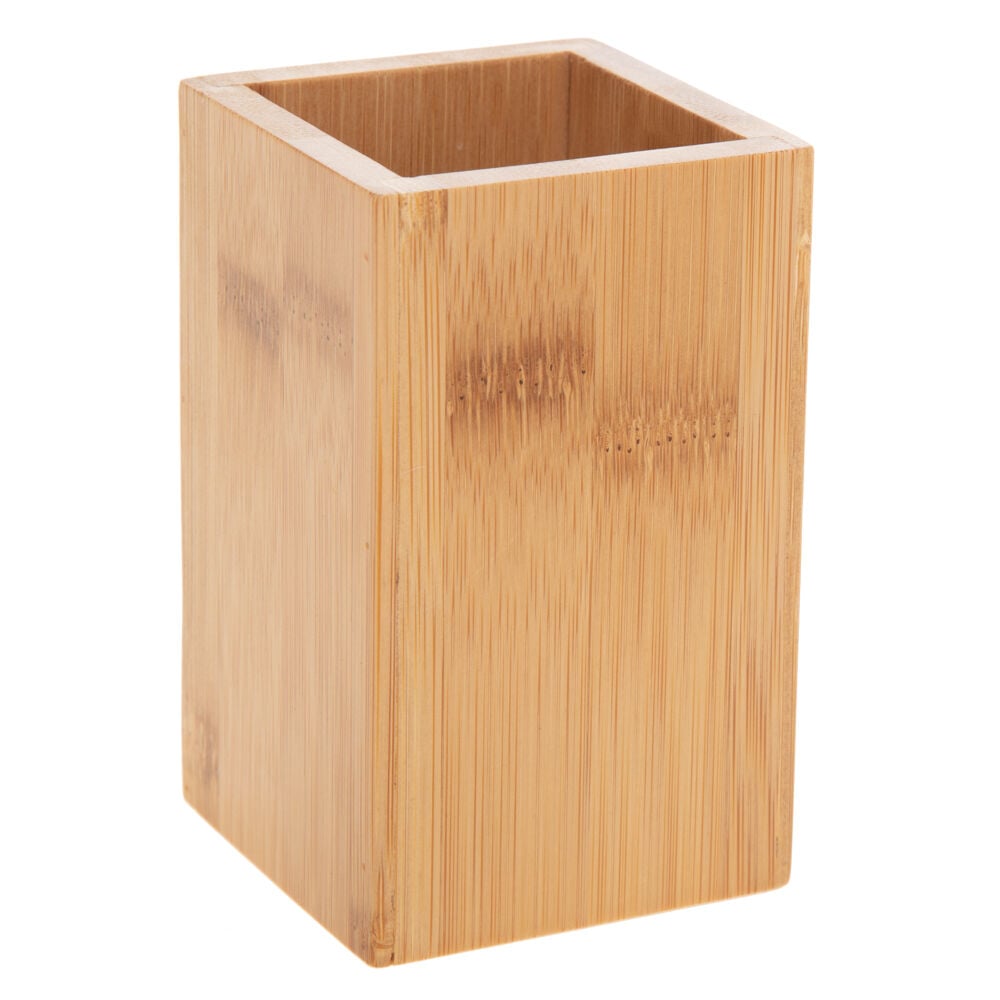 Conjunto de 3 acessórios wc e tabuleiro em bambu, , large
