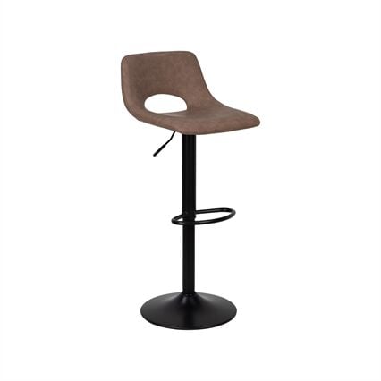 Set of 2 adjustable bar stools JENKI dark grey, , large