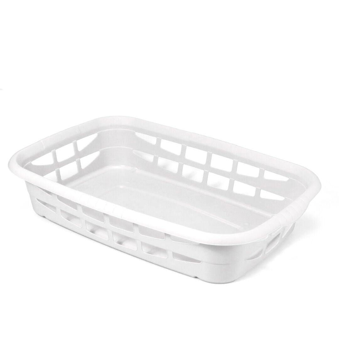Laundry basket white, , large