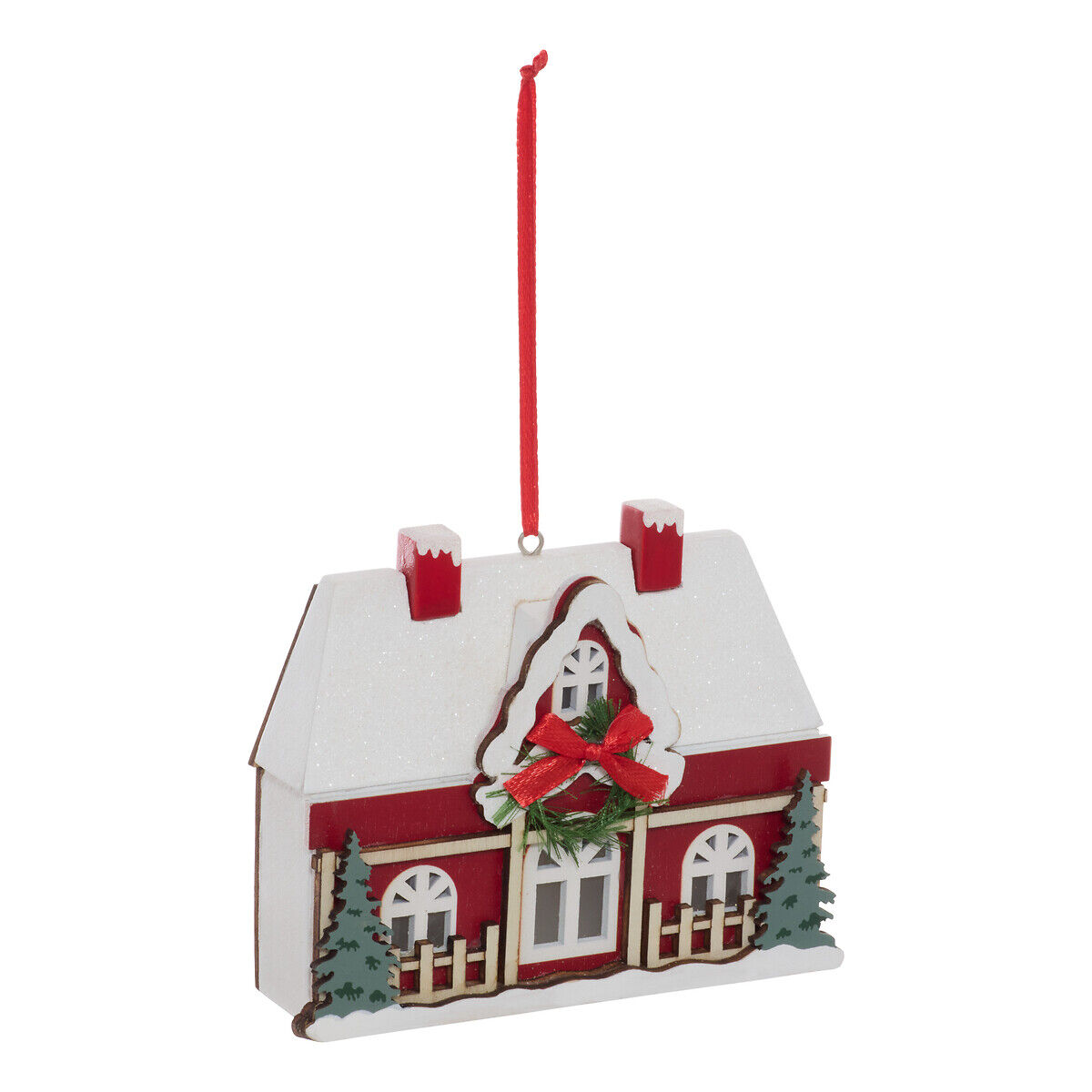 Pendurante casinha decorativa com iluminação LED, , large