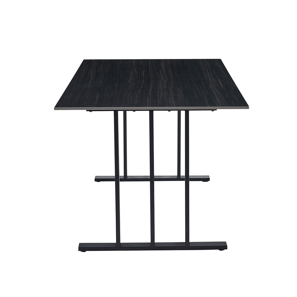 Mesa de jantar PISA preta com tampo de cerâmica, , large