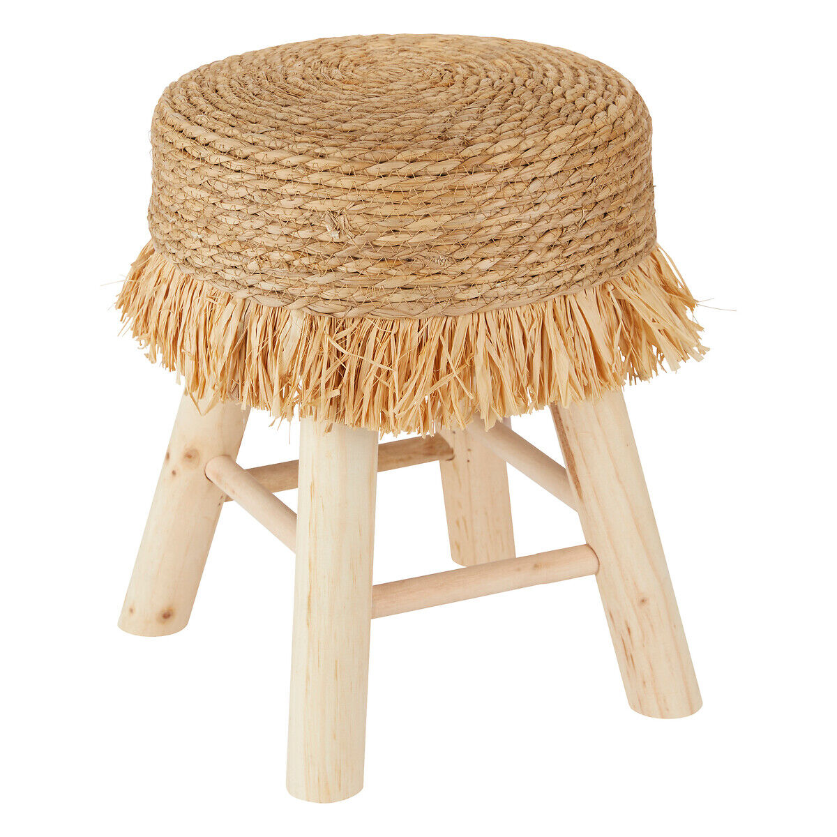 Tamborete GIMPO em madeira 30cm, , large