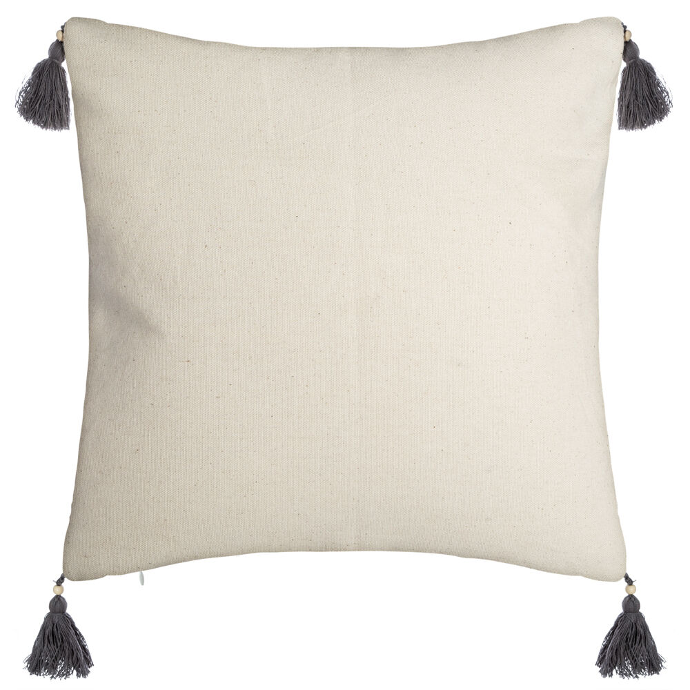 Capa para almofada AZTECA com pompons 40x40cm, , large
