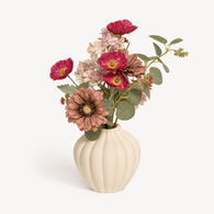 Jarr&oacute;n de cer&aacute;mica con flores secas 42cm