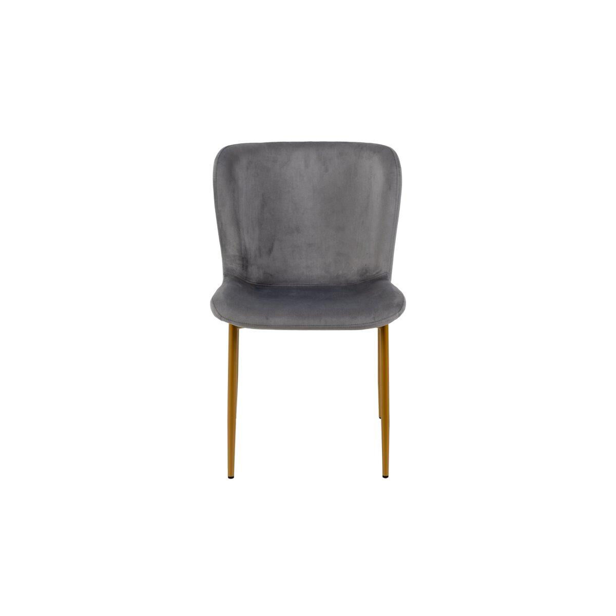 Chair GIO in velvet with metal legs, , large