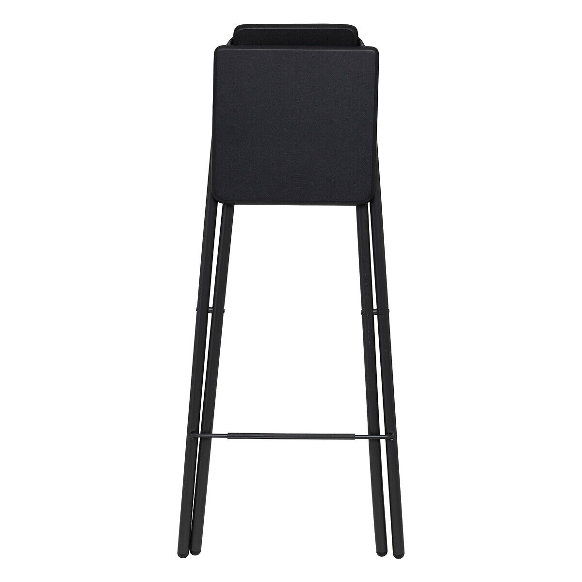 Banco de bar dobrável LOUNA preto, , large