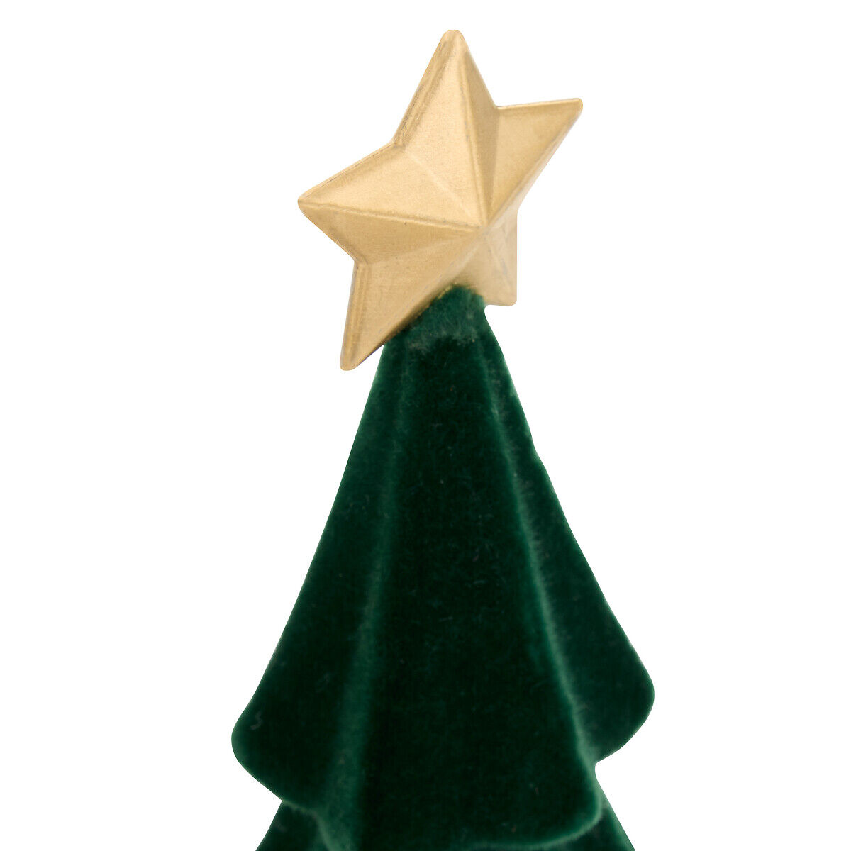 Árvore de natal decorativa veludo verde 30cm, , large