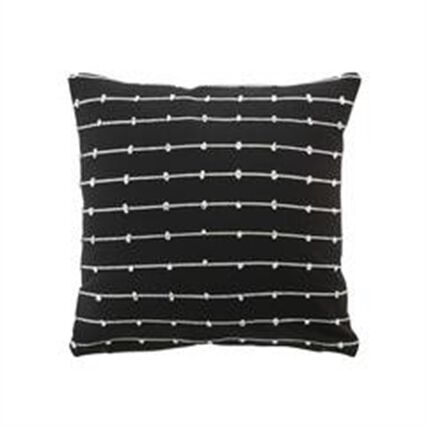 Almofada LINECHIC preto em algodão 45x45cm, , large