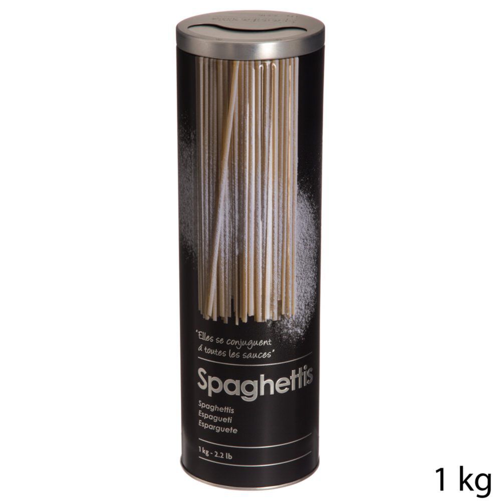 Lata p/esparguete em metal decorada 1kg, , large