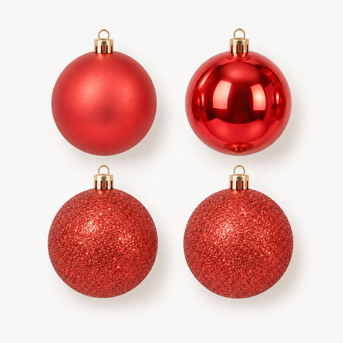 Set of 4 Christmas baubles, , large