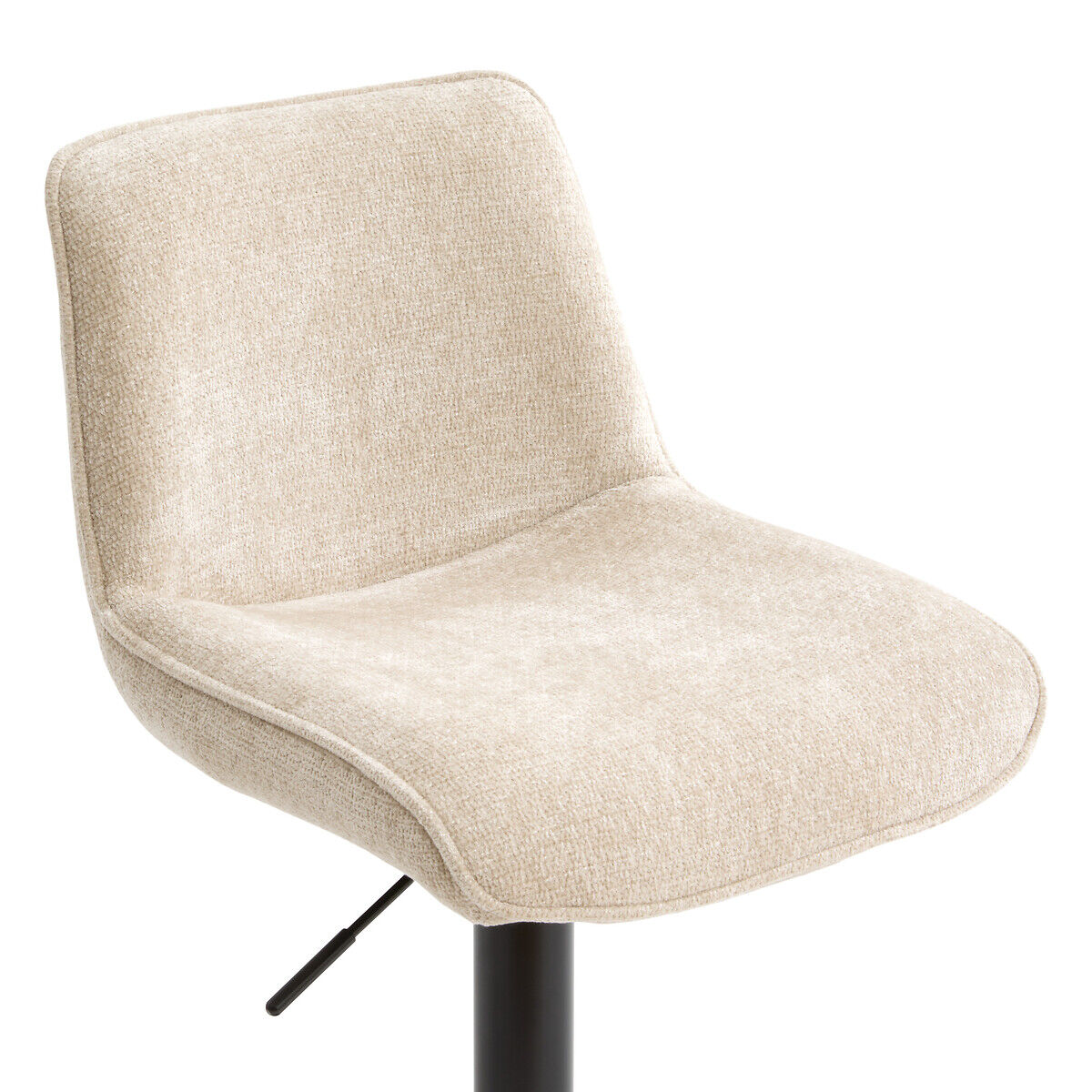 Adjustable bar stool CIREA in fabric, , large