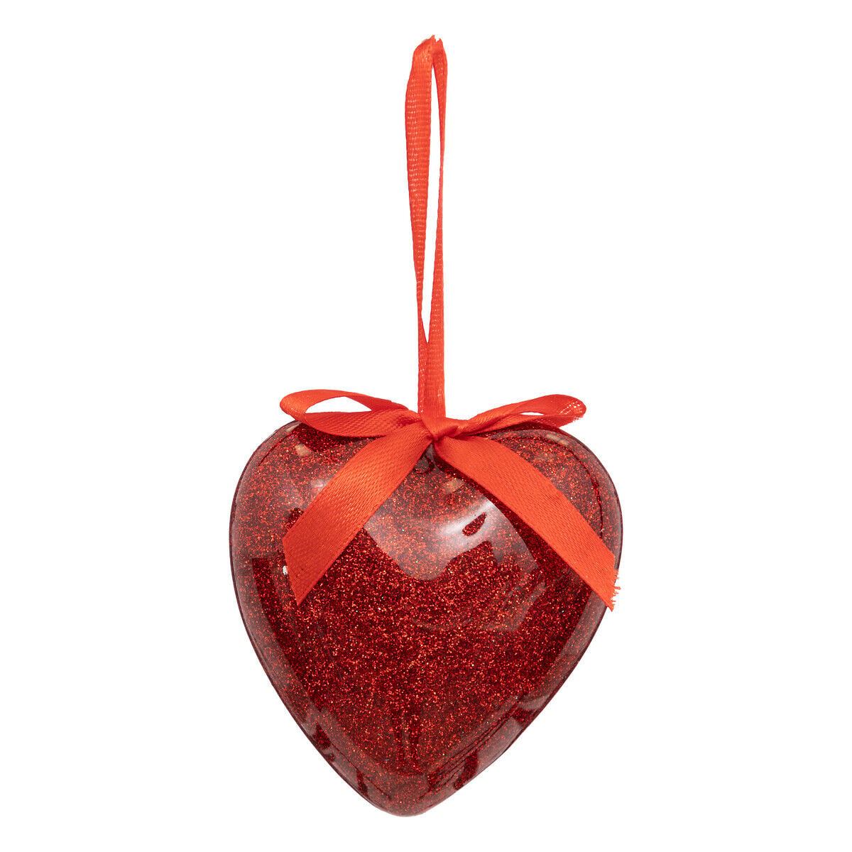 Pendurante coração vermelho com fita 8cm, , large