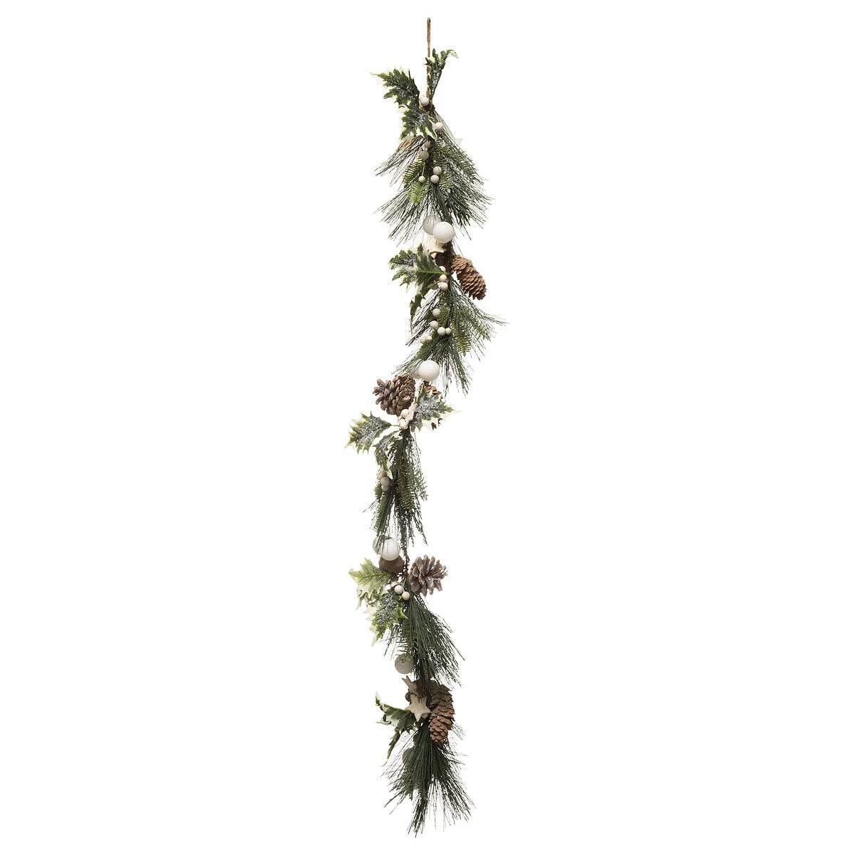 Guirnalda De Pino Con Piñas Y Bayas 1m, , large