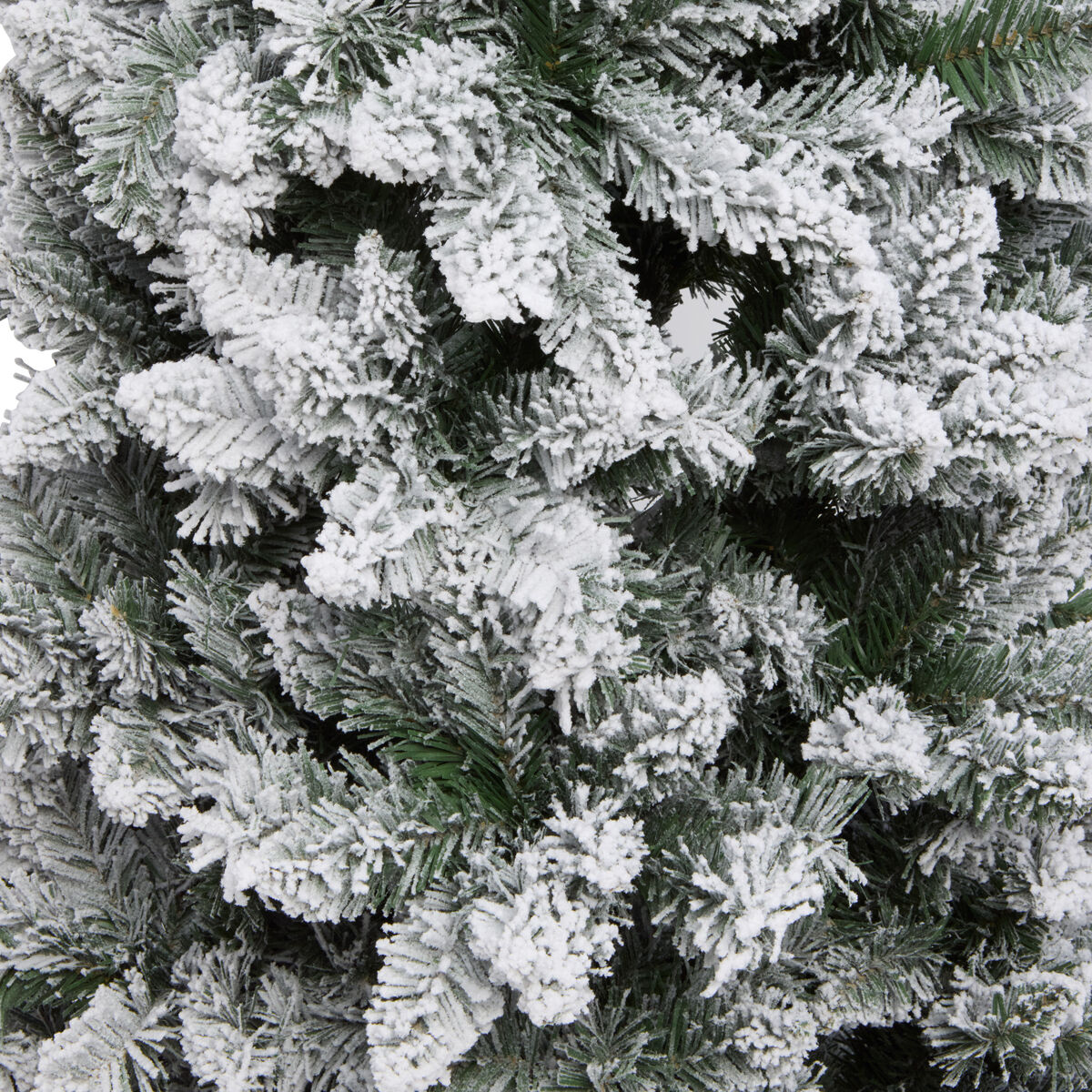 Christmas tree VERTICA green with snow 150cm, , large