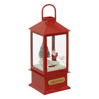 Linterna con nieve y led 19.5cm 