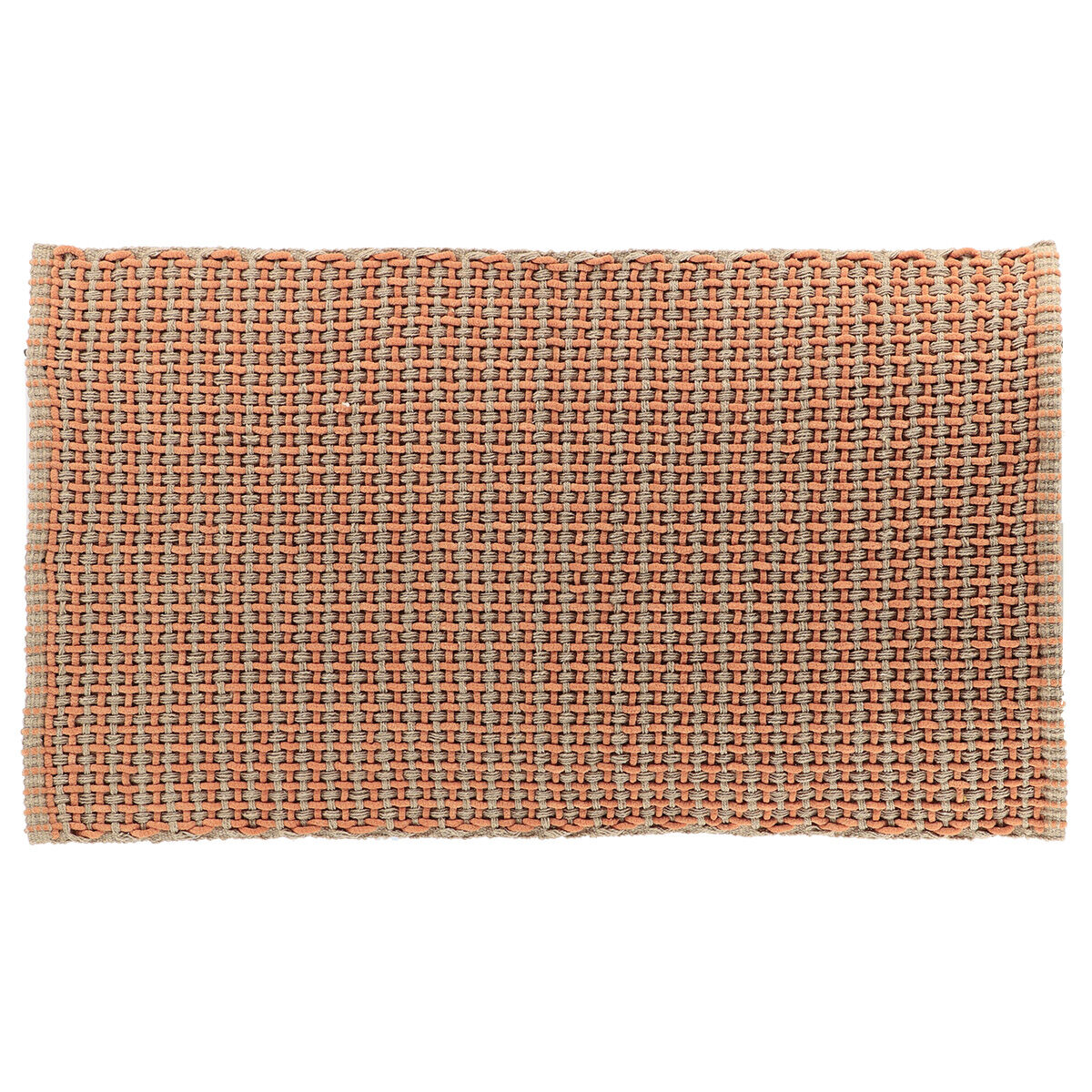 Tapete wc MIMETISME taupe em algodão 50x90cm, , large