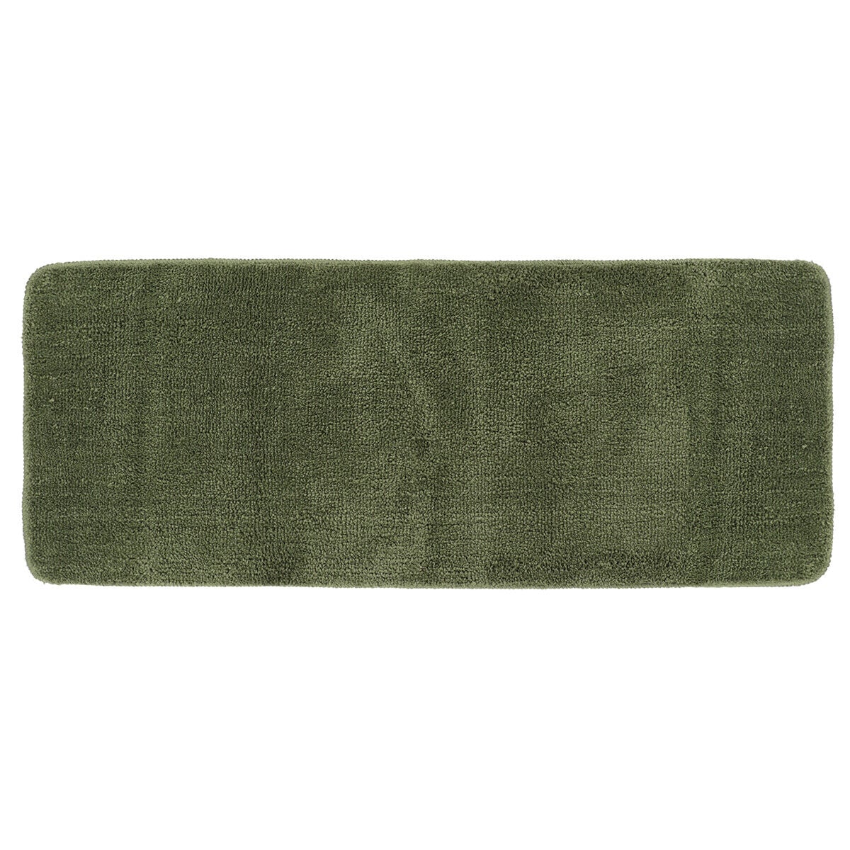 Tapete wc microfibra especial verde caqui 50x120cm, , large