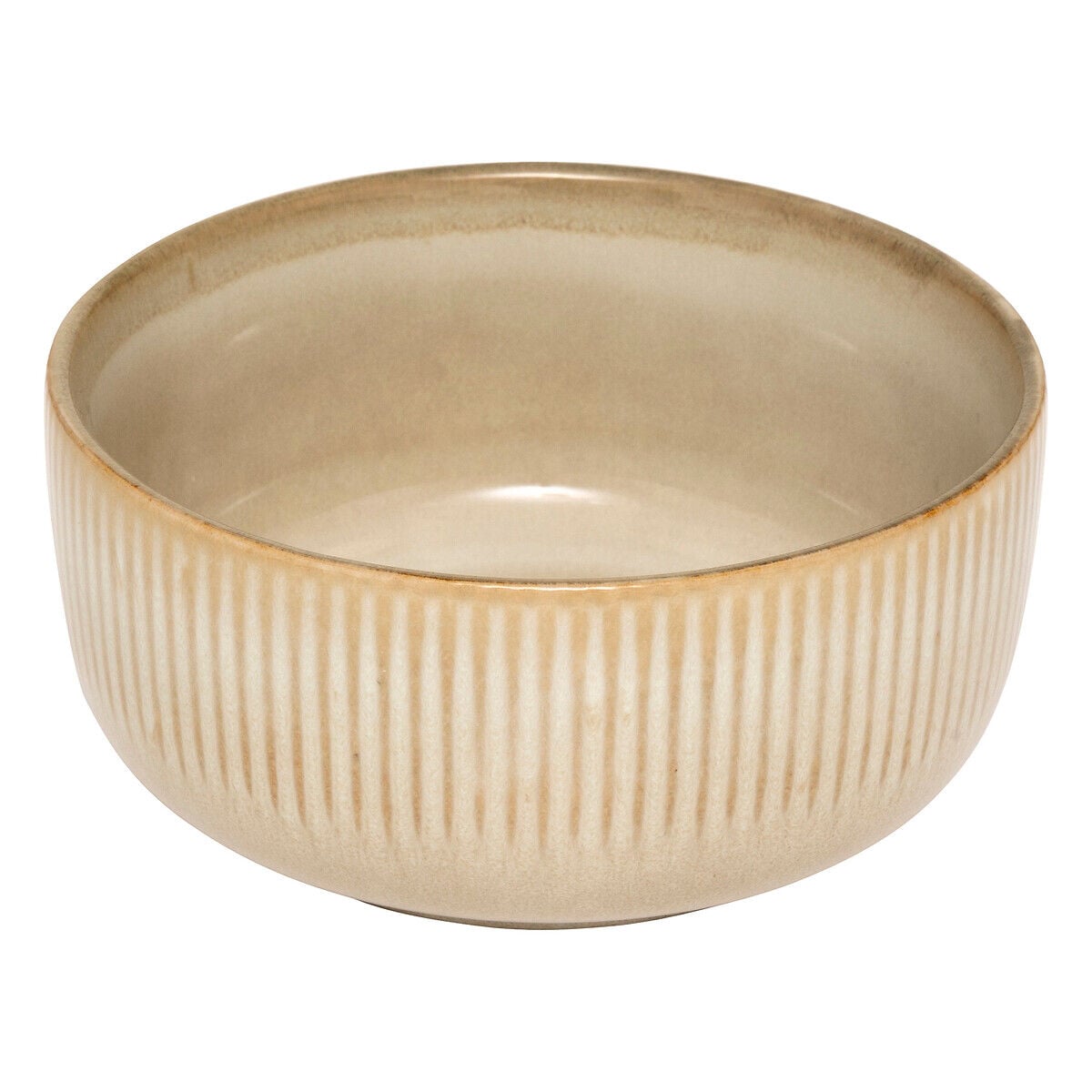 Tigela CHLOE bege em cerâmica 14cm, , large