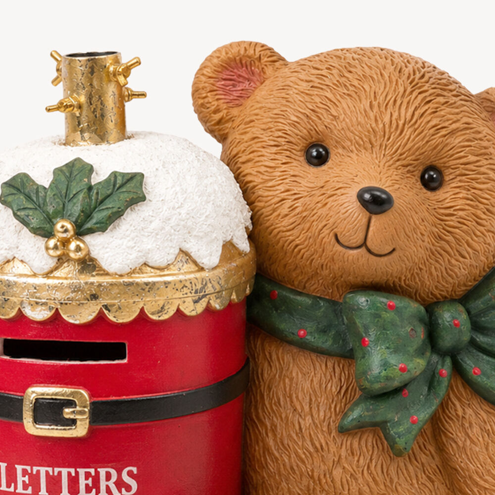 Base para árvore de natal de urso com correio, , large