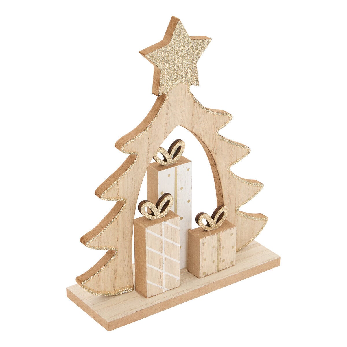 Decoração natalicia com árvore de natal 21cm, , large