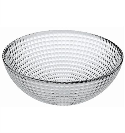 Salad bowl in glass, , large