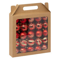 Set 25 Bolas Navide&ntilde;as Rojo Y Dorado 6cm
