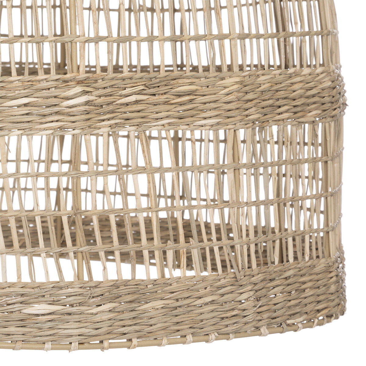 Candeeiro de teto bege em rattan SEA VIEW, , large