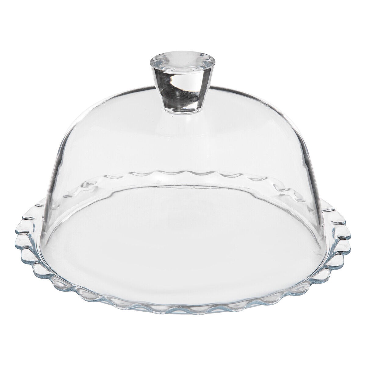 Prato para bolo MINI patisserie em vidro com tampa, , large
