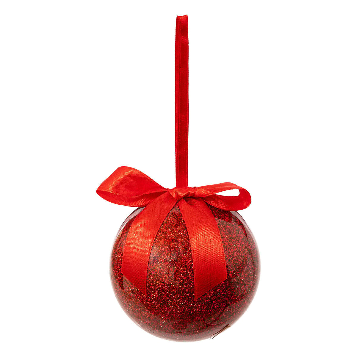 Bola vermelha com laço de cetim 9cm, , large