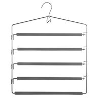 Percha Gris Para 5 Pantalones