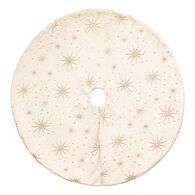 Alfombra para &aacute;rbol decoraci&oacute;n Estrellas 90cm 