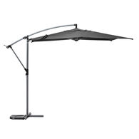 Parasol MANOA exc&eacute;ntrico gris ard&oacute;sia 3m
