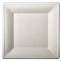 Conjunto De 10 Pratos Quadrados 26x26cm