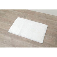 Alfombra Ba&ntilde;o Microfibra Blanca 50x80Cm