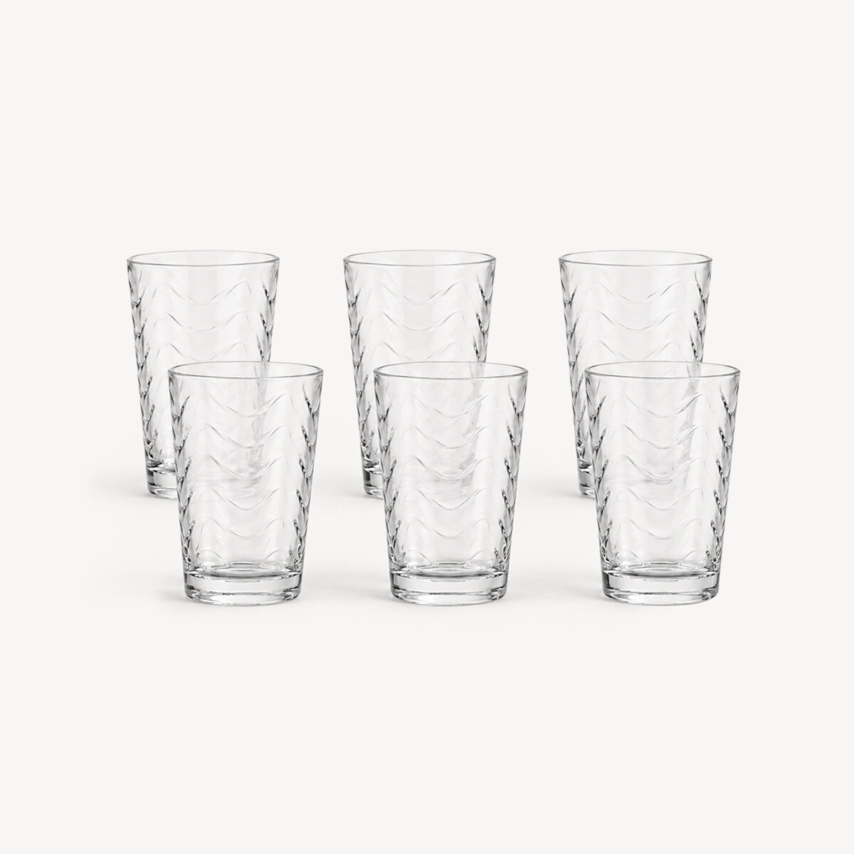 Conjunto de 6 copos de vidro TOROS 205ml, , large