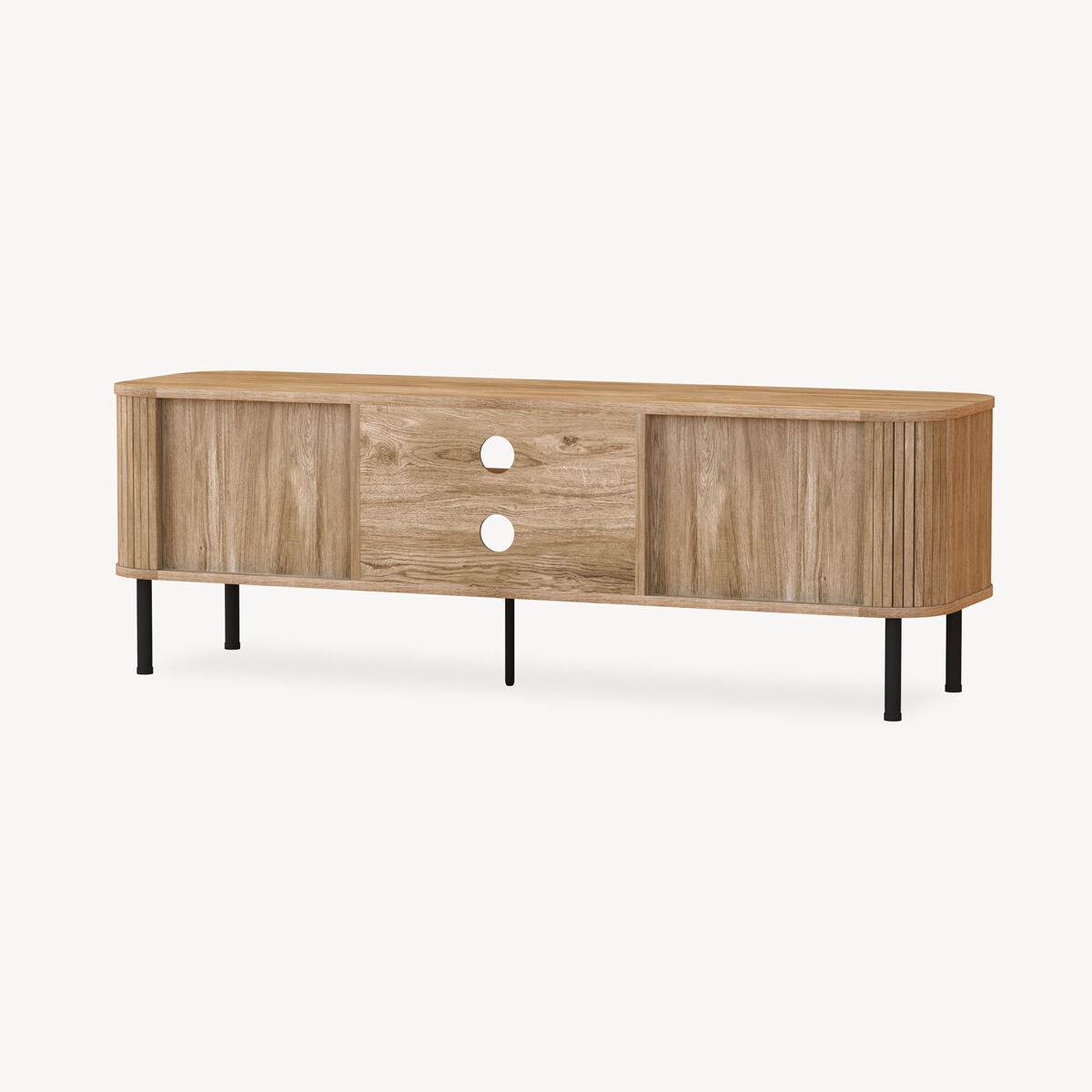 Móvel de tv COLVA bege com 2 portas, , large