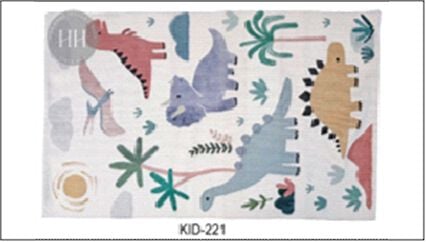 Tapete DINOLAND multicolor 100x150cm, , large
