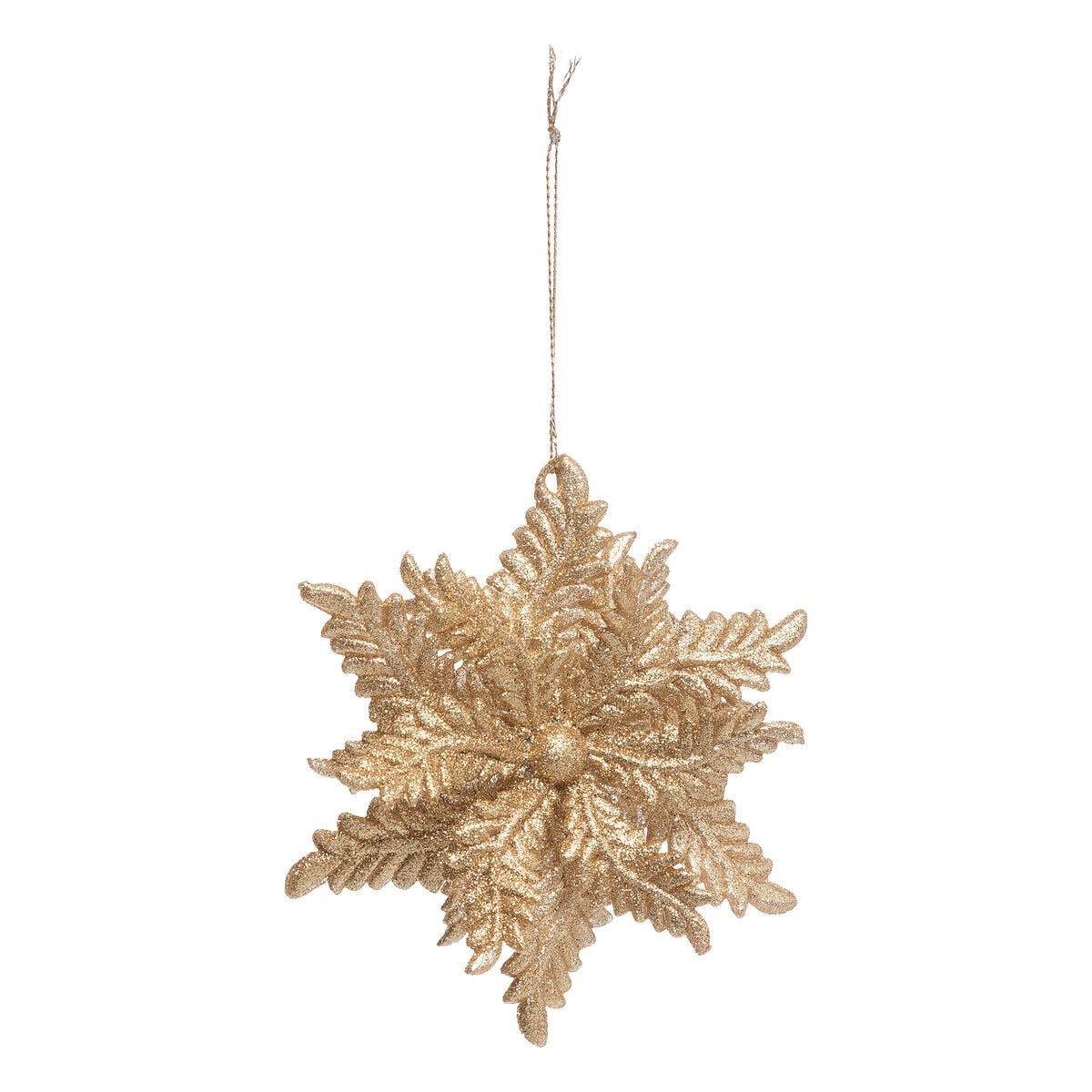 Pendurante de flor poiséntia dourado 11cm, , large
